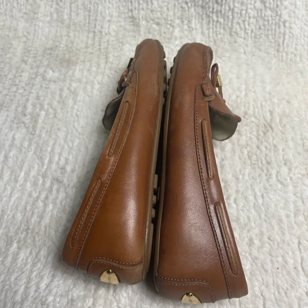 Michael Michael Kors Tan Leather Loafers SZ8M